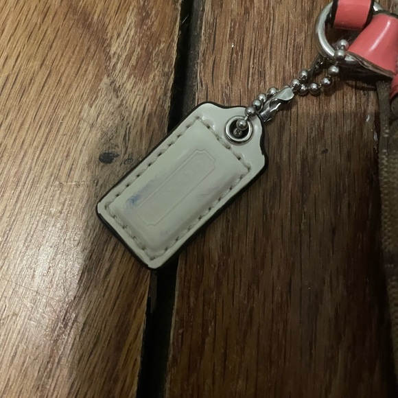 Coach Brown and Red Signature Clutch - Picture 3 of 3